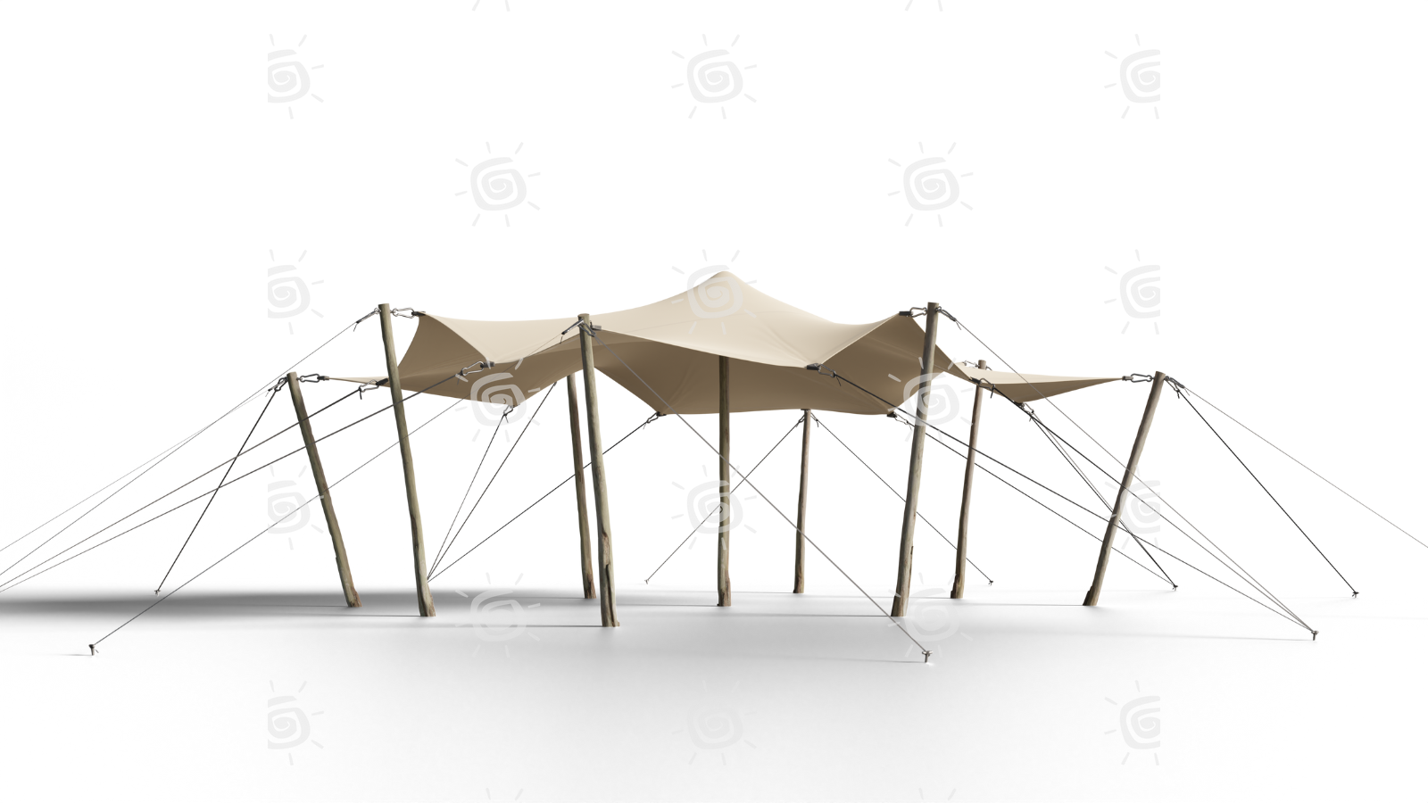 Beduínský stretch stan 5 x 6,5 m