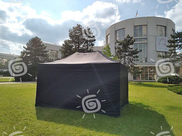 Nůžkový stan 3x4,5 m černý - set